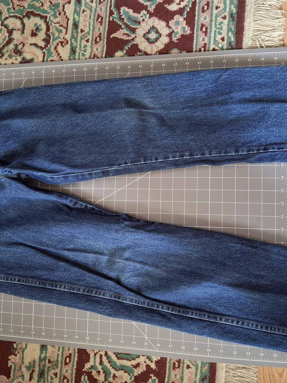 Wrangler Premium Quality Blue Denim Straight Leg Jeans (CFD038)
